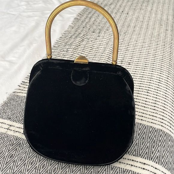 Vintage Handbags - Vintage Velvet Evening Bag